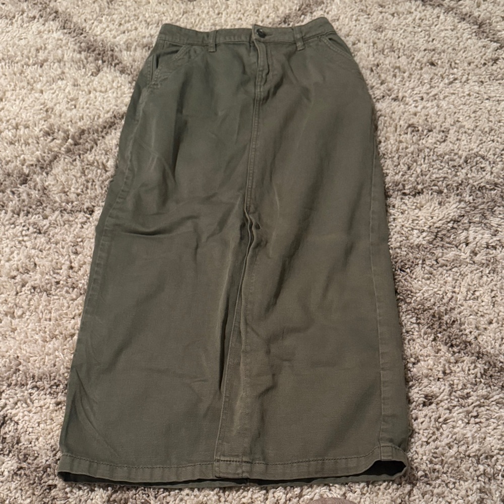 Cotton On Olive Green maxi skirt